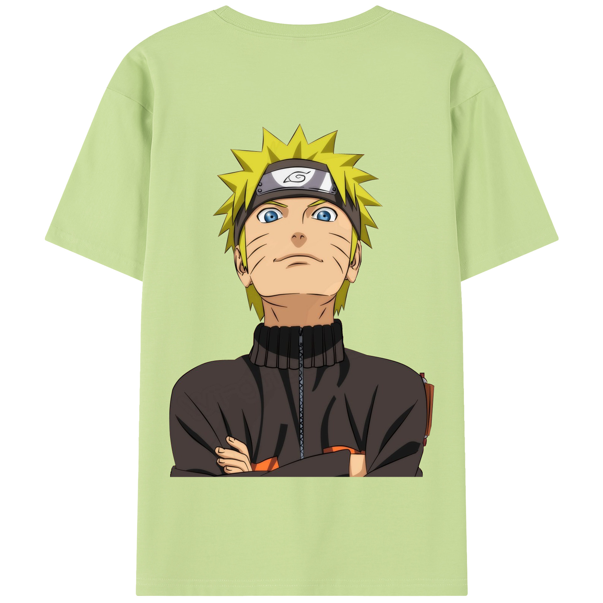 （画像用） NARUTO -ナルト- うずまき ナルト Uzumaki Naruto 綿100％半袖Tシャツ（背面プリント）